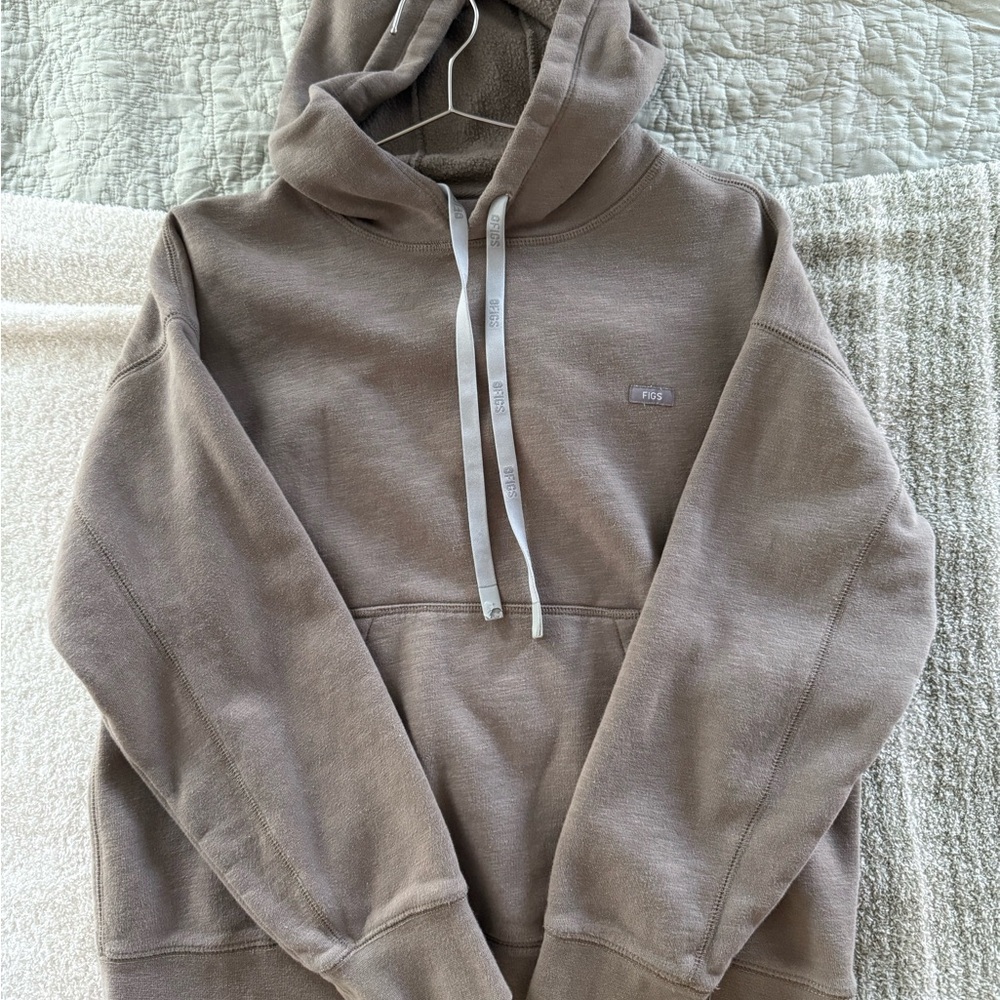 Figs Women's Taupe Hoodie
